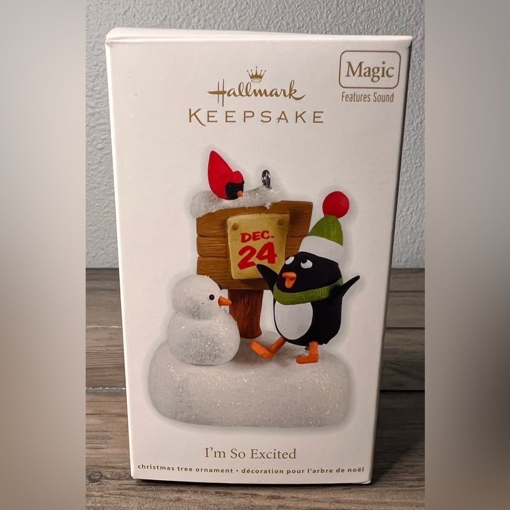 Hallmark 2011 "I'm So Excited" Christmas Ornament from the Magic features sound